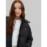 Calvin Klein Pvh Black-Black Minime Ck Kort Hd Puffer Jakke