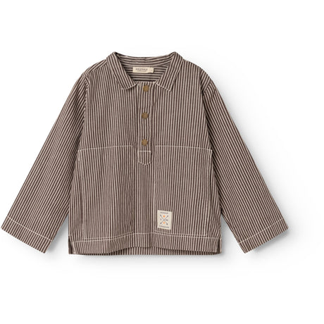 MarMar Soft Denim Dark Brownie Stripe Tovan Skjorte