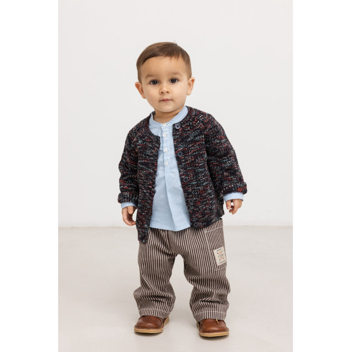MarMar Soft Denim Dark Brownie Stripe Panto Bukser