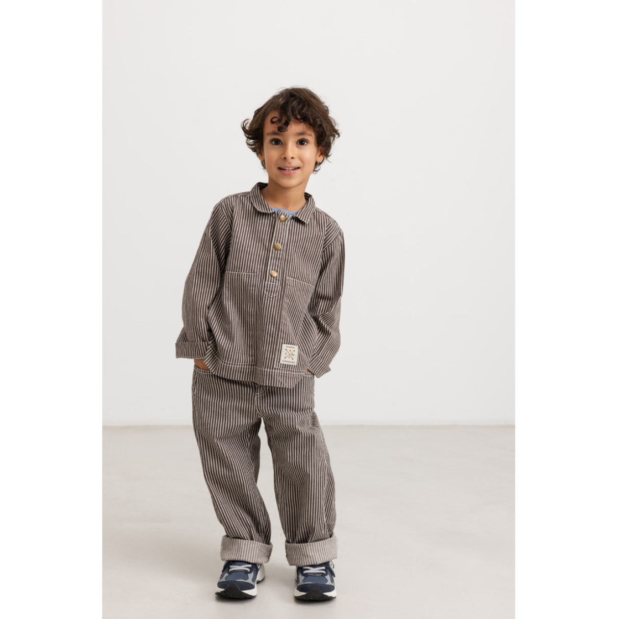 MarMar Soft Denim Dark Brownie Stripe Tovan Skjorte