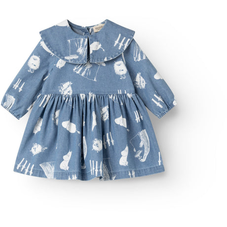 MarMar Denim Print Moomins Dalva B Kjole