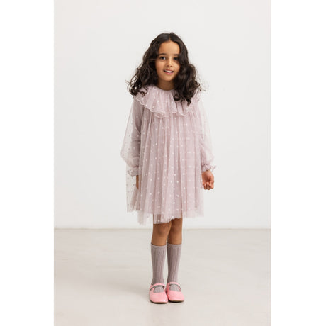 MarMar Ballerina Cloud Gray Hearts Dera Kjole