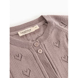 MarMar Modal Mix Pointelle Dusty Purple Totti Strikket Cardigan