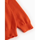 MarMar Cotton Knit Plain Grapefruit Teno Polo Strikket Bluse