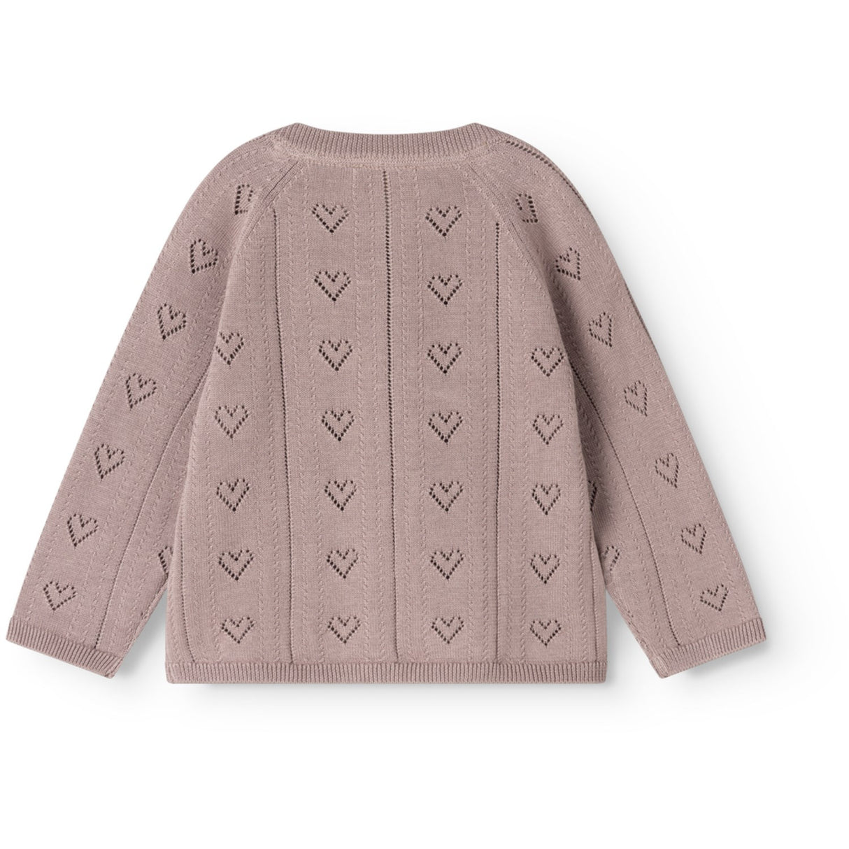 MarMar Modal Mix Pointelle Dusty Purple Totti Strikket Cardigan