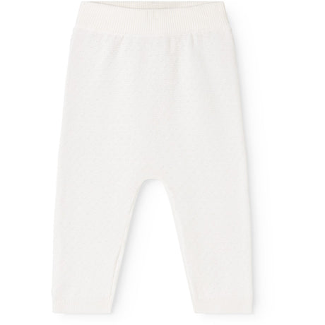 MarMar Modal Mix Links-Links Gentle White Pira Strikket Bukser