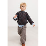 MarMar Cotton Knit Spacedye Deepest Sea Space Teno Strikket Bluse