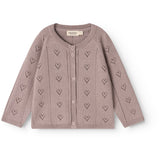 MarMar Modal Mix Pointelle Dusty Purple Totti Strikket Cardigan