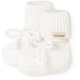 MarMar Modal Mix Links-Links Gentle White Abootie Strikket Booties