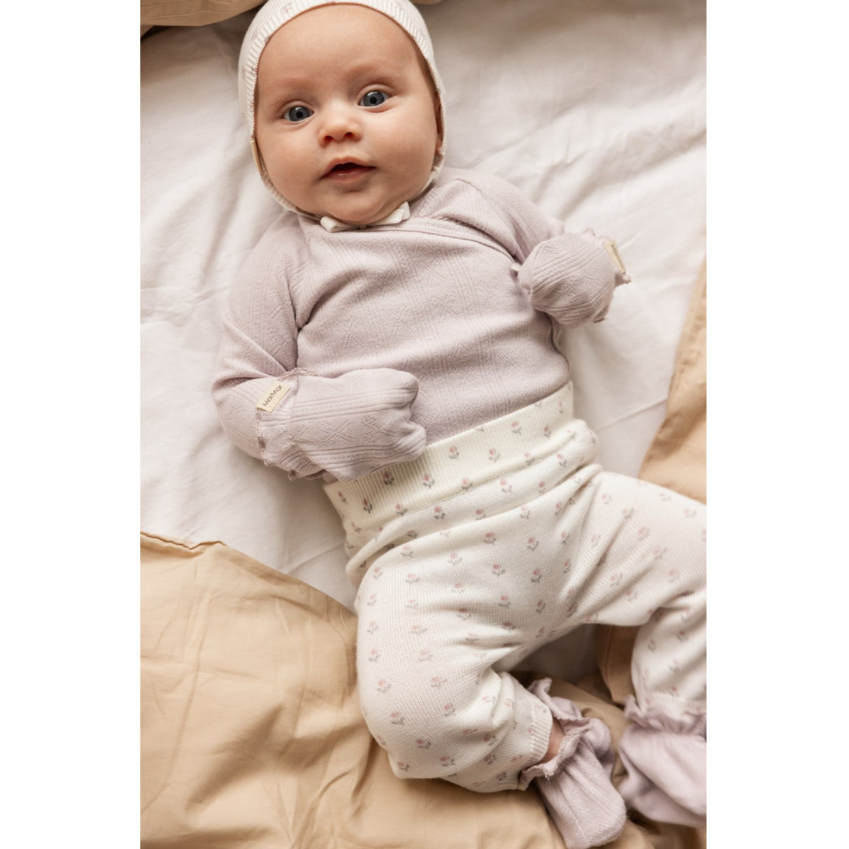 MarMar New Born Modal Pointelle Violet Dust Belita Bodystocking