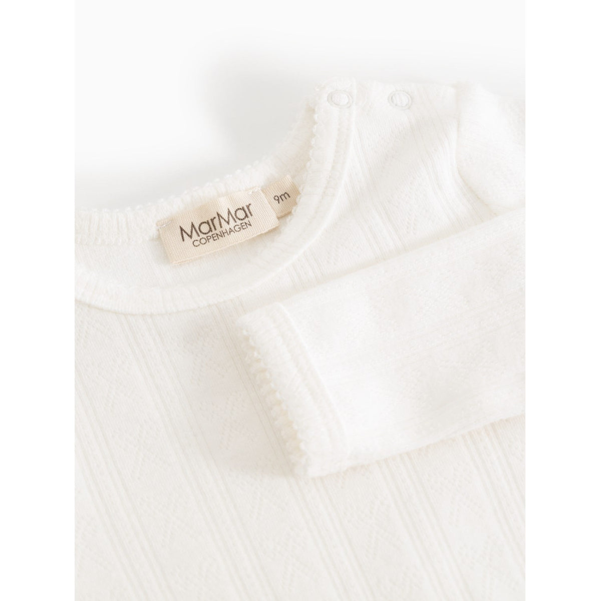 MarMar Modal Pointelle Gentle White Benedicte Bodystocking