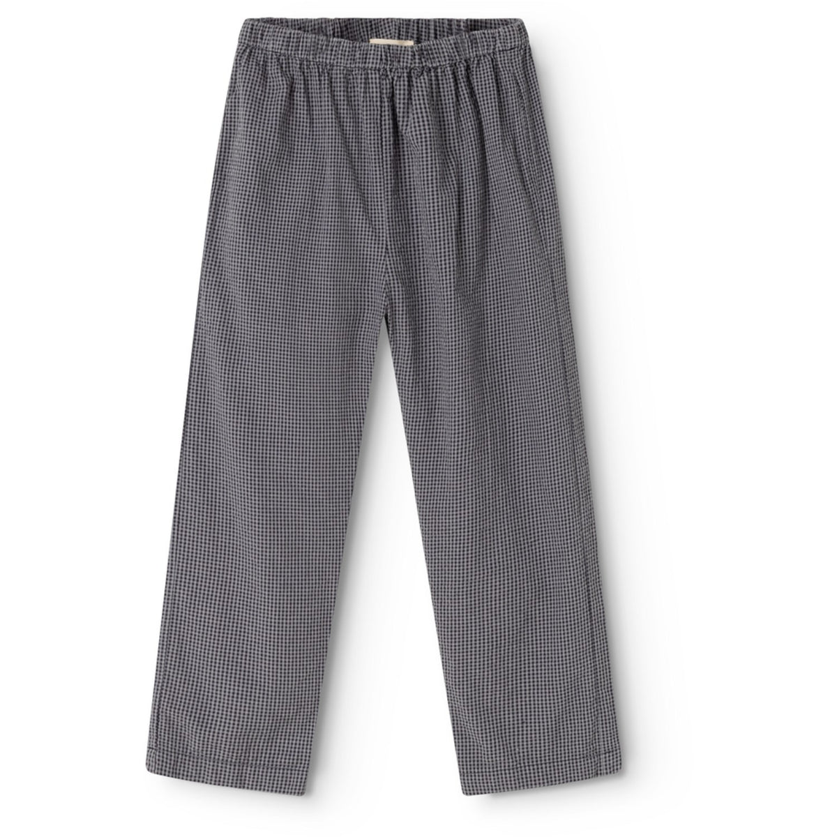 MarMar Cotton Seersucker Pigeon Blue Check Panto Bukser