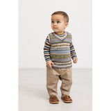 MarMar Light Cotton Wool Fair Isle Fair Isle Taj B Strikket Vest