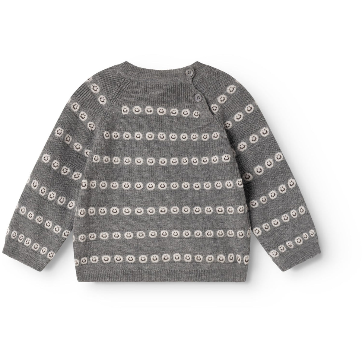 MarMar Light Cotton Wool Pattern Creamy Smiles Torin B Strikket Bluse