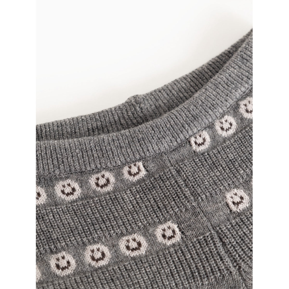 MarMar Light Cotton Wool Pattern Creamy Smiles Penn Strikket Bukser