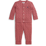 Ralph Lauren Baby Canvas Pink Jumper Sett
