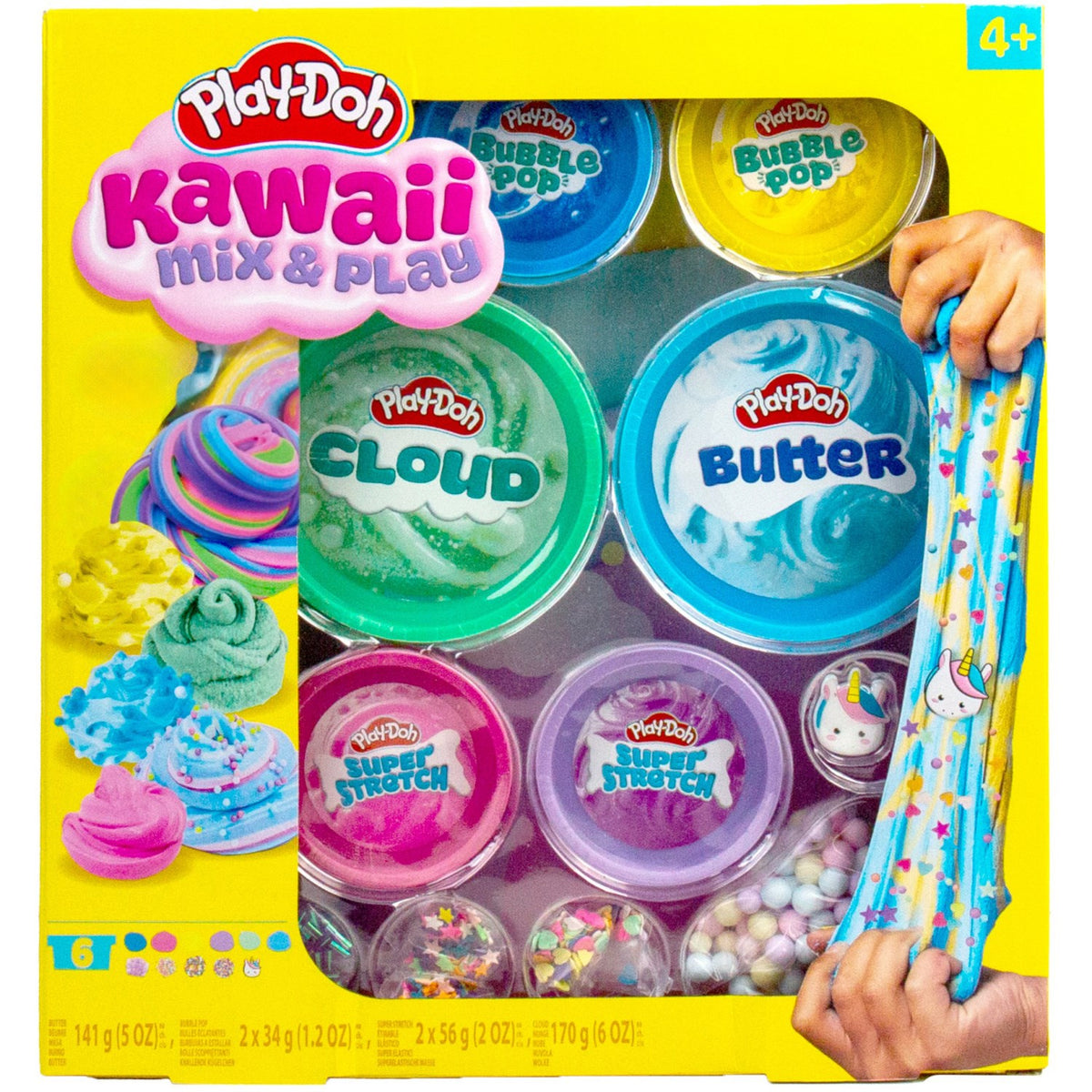 Play-Doh Kawaii Mix & Leg 6 Pak