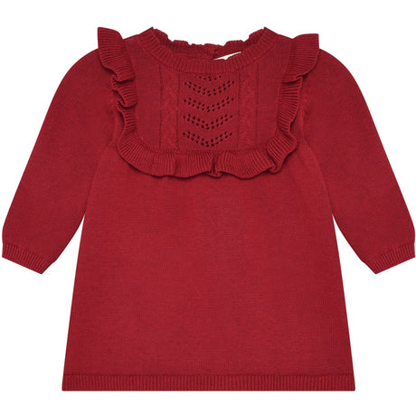 Minymo Rio Red Kjole Ls Strikk