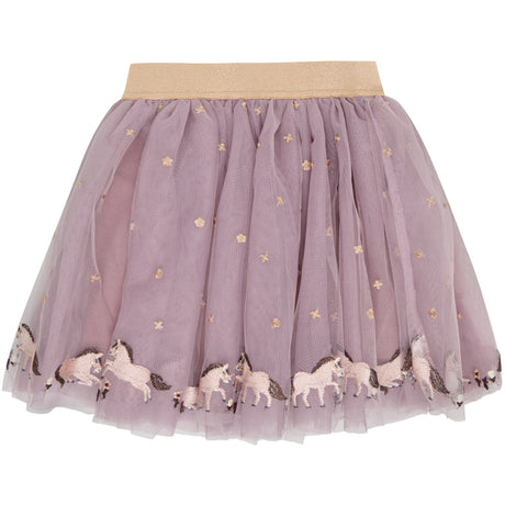 Minymo Fawn Skjørt Mesh M/ Emb.