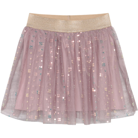 Minymo Twillight Mauve Skjørt Mesh M/ Sequins