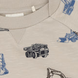 Minymo Feather Gray Collegegenser Ls Aop