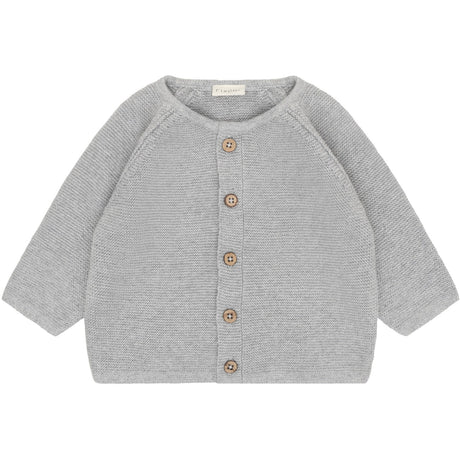 FIXONI Flint Gray Melange Cardigan Strikk