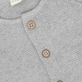 FIXONI Flint Gray Melange Cardigan Strikk