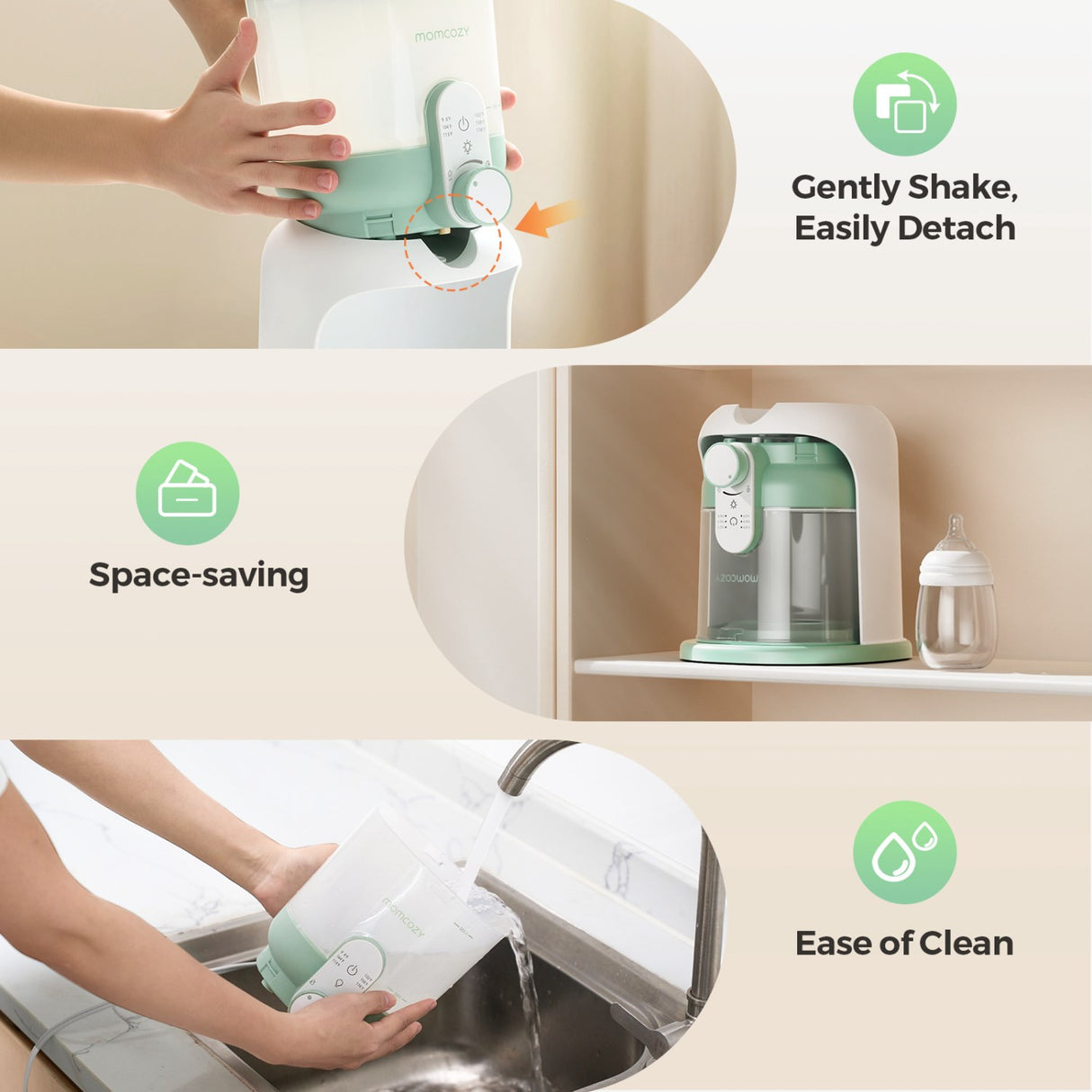 Momcozy Dual Lights Water Warmer For Night Feedings