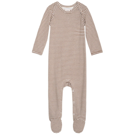 Serendipity Almon/Ecru Baby Dress Stripe-føtter