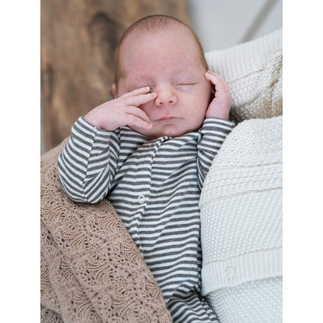Serendipity Soil/Offwhite Newborn Stripe Drakt