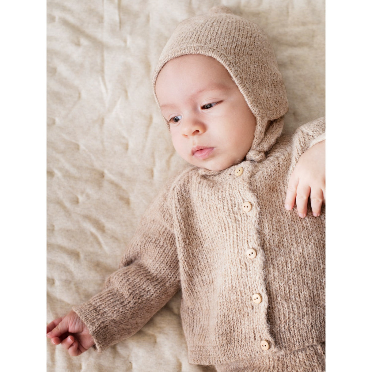 Serendipity Oat Milk Baby Alpaca Suri Cardigan