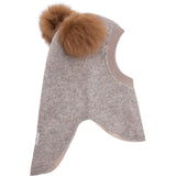 Huttelihut Camel Melange Elefantlue Ull Alpaca Pompoms