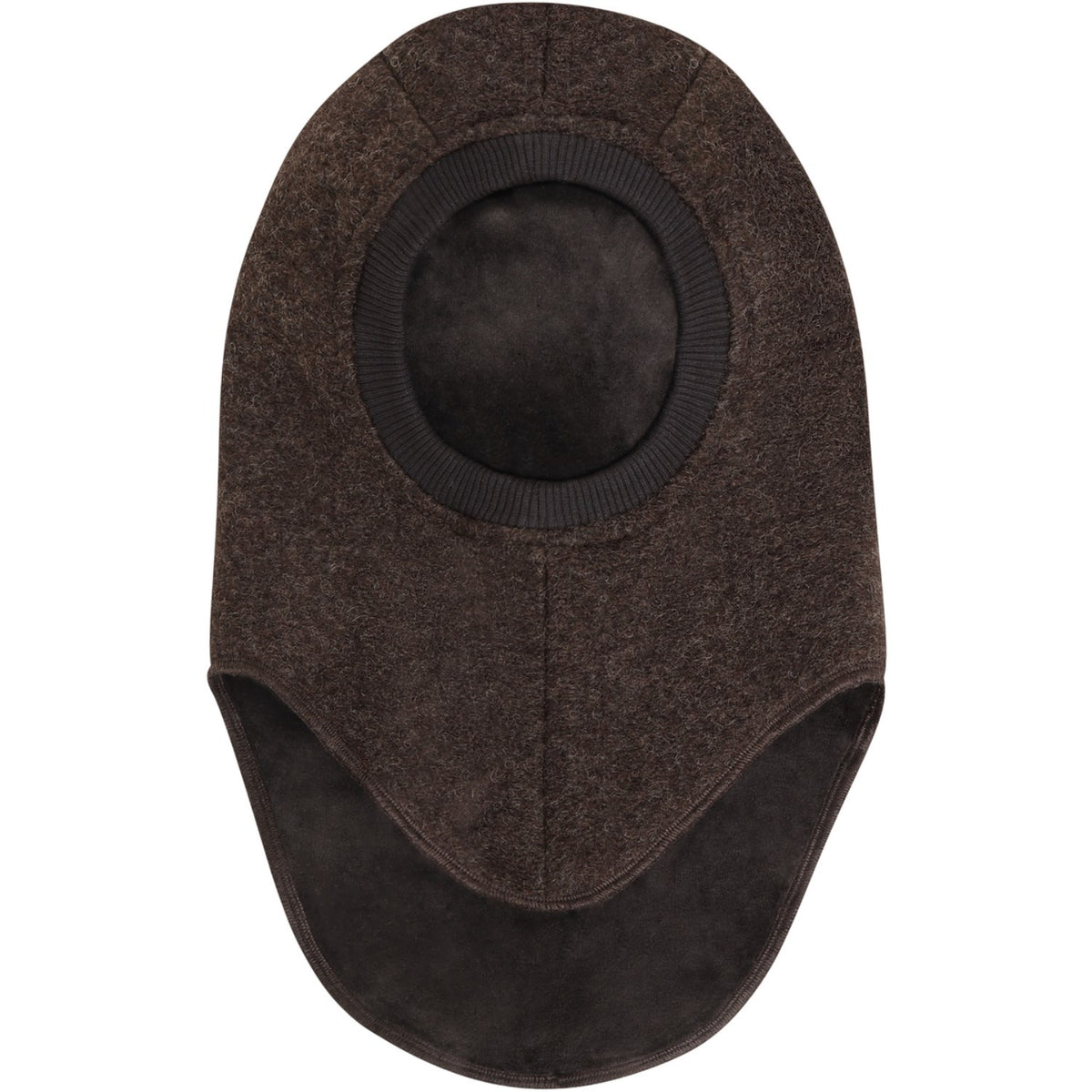 Huttelihut Dark Brown Melange Elefantlue Triangles Ull