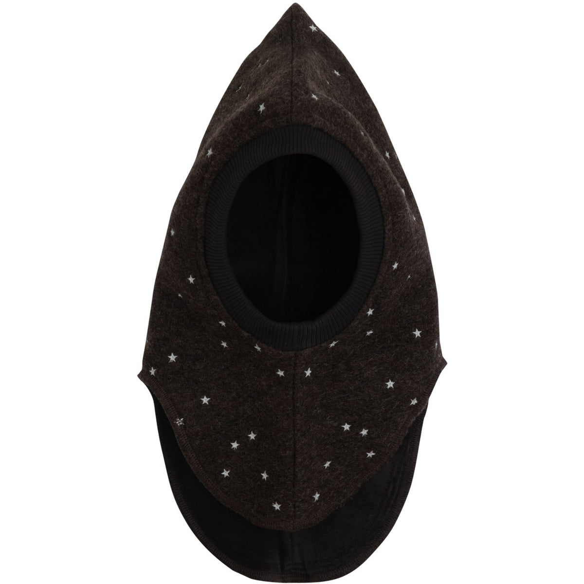 Huttelihut Dark Brown Melange Elefantlue Emb. Ull