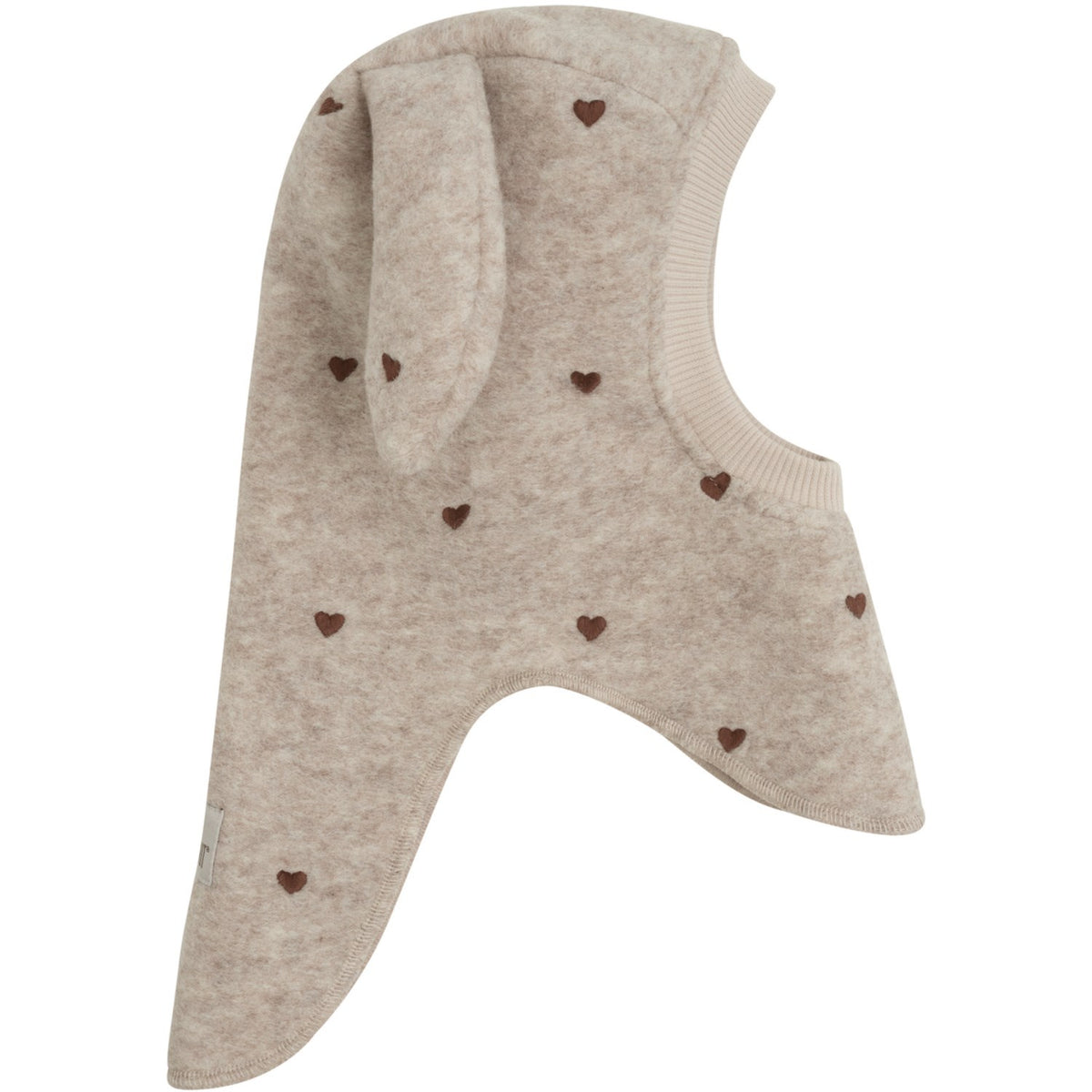 Huttelihut Sand Melange Elefantlue Ears Emb. Ull
