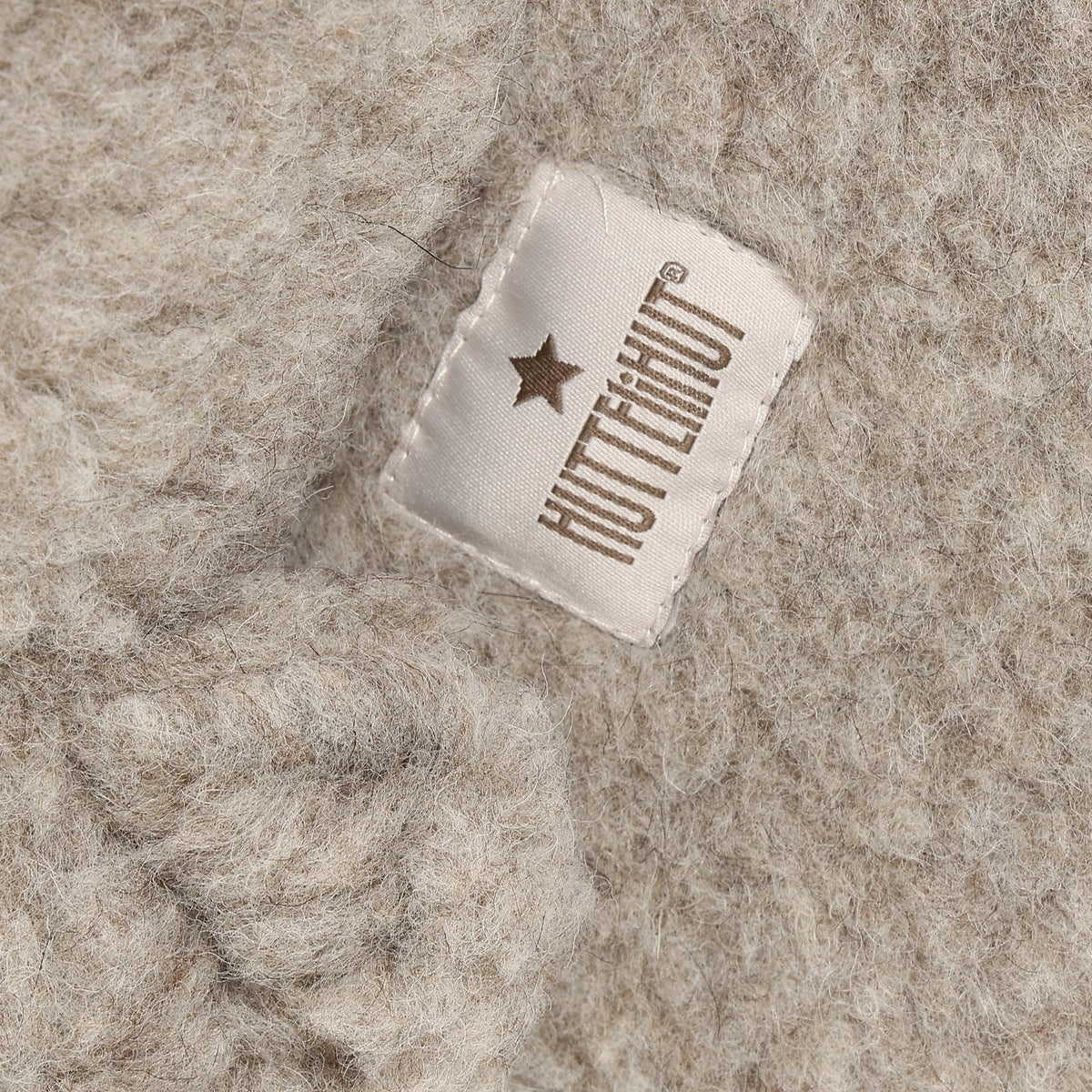 Huttelihut Camel Melange Elefantlue Ears Ull Teddybjørn
