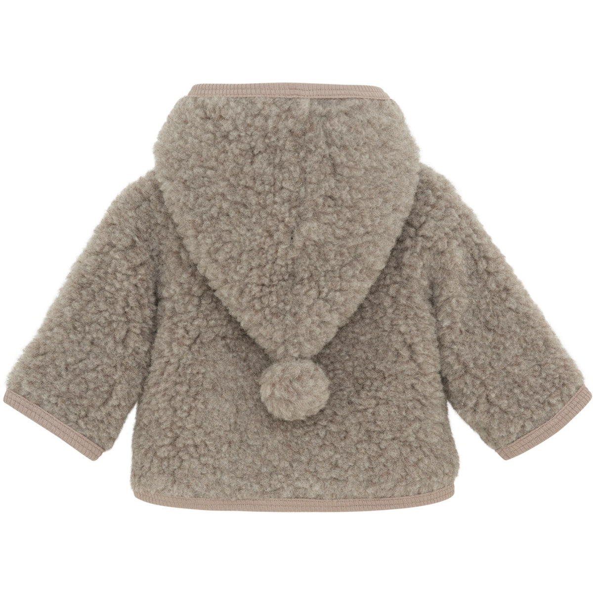 Huttelihut Camel Melange Jakke Pixie Ull Teddybjørn M/ Lin