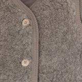 Huttelihut Camel Melange Vest Ull Teddybjørn M/ Lining