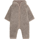 Huttelihut Camel Melange Klapvogn Drakt Ull Teddybjørn M/ Lining