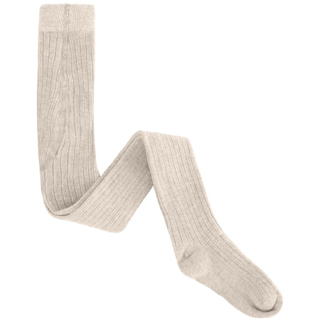 Huttelihut Camel Melange Ull Rib Stockings 2-Pakning
