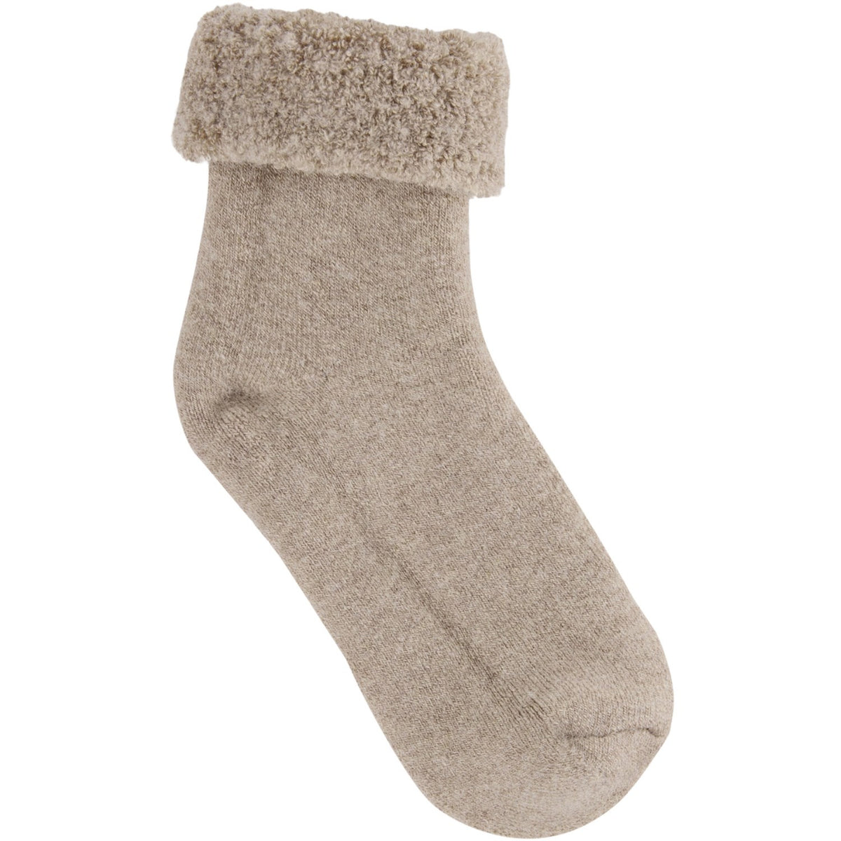 Huttelihut Camel Melange Ull Terry Strømper 2-Pakning