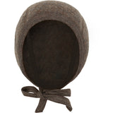 Huttelihut Brown Melange Bonnet Ull Fleece
