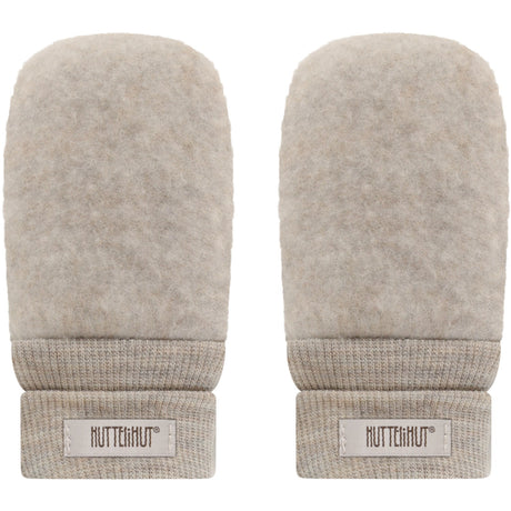 Huttelihut Camel Melange Votter Ull Fleece