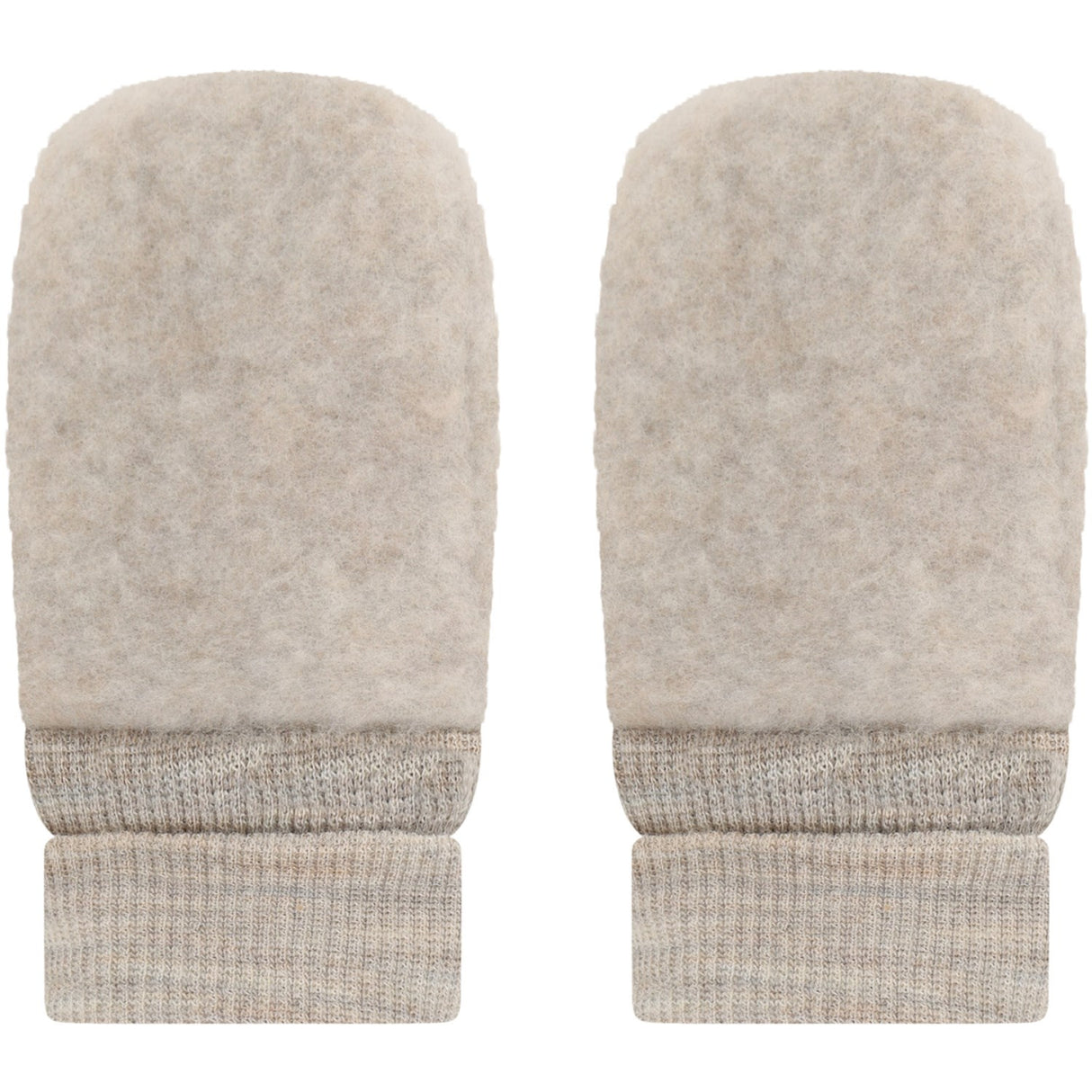 Huttelihut Camel Melange Votter Ull Fleece