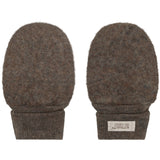 Huttelihut Brown Melange Votter Ull Fleece
