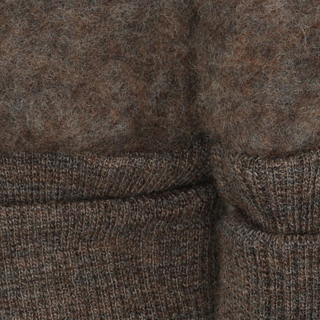 Huttelihut Brown Melange Votter Ull Fleece