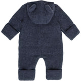 Huttelihut Ombre Blue Melange Klapvogn Drakt Ears Ull Fleece