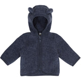 Huttelihut Ombre Blue Melange Jakke Ears Ull Fleece