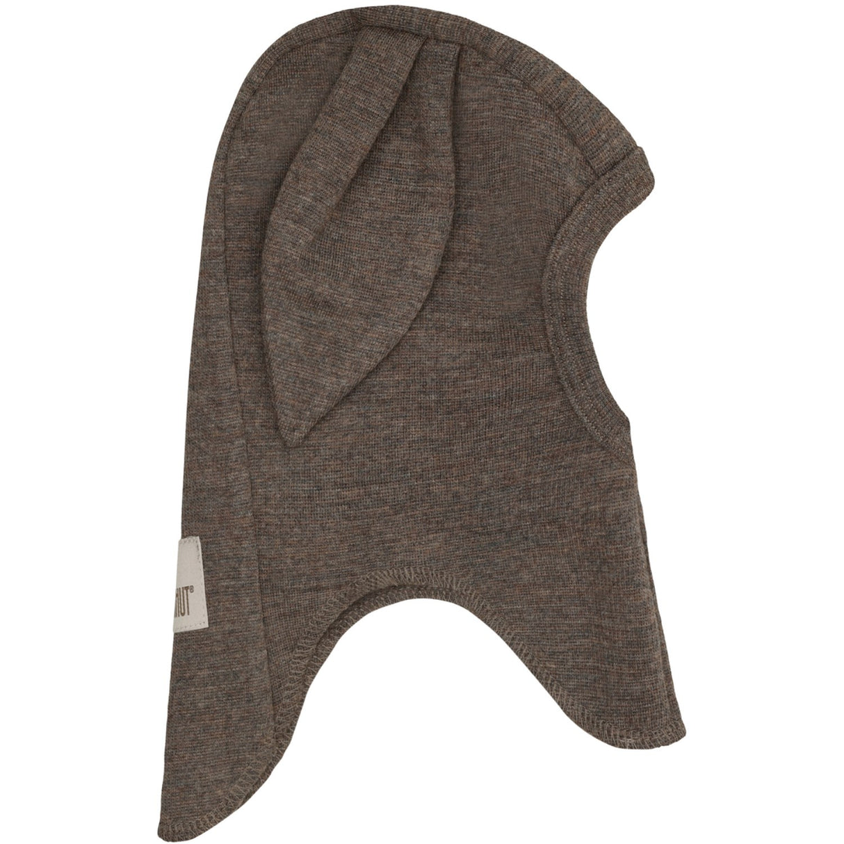Huttelihut Brown Melange Elefantlue Ears Ull Rib