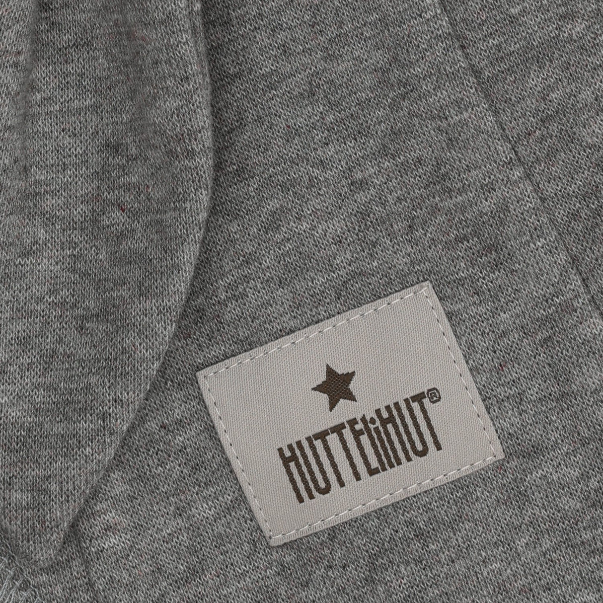 Huttelihut Medium Grey Melange Elefantlue Ears Bomull Rib
